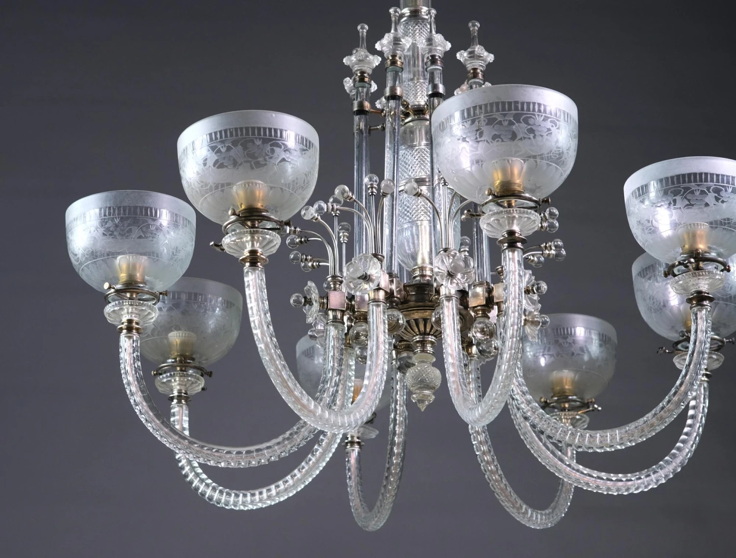 Late 20th Century 8 Arm Cut Crystal Fine Osler Chandelier 15 Late 20th Century 8 Arm Cut Crystal Fine Osler Chandelier - Image 13