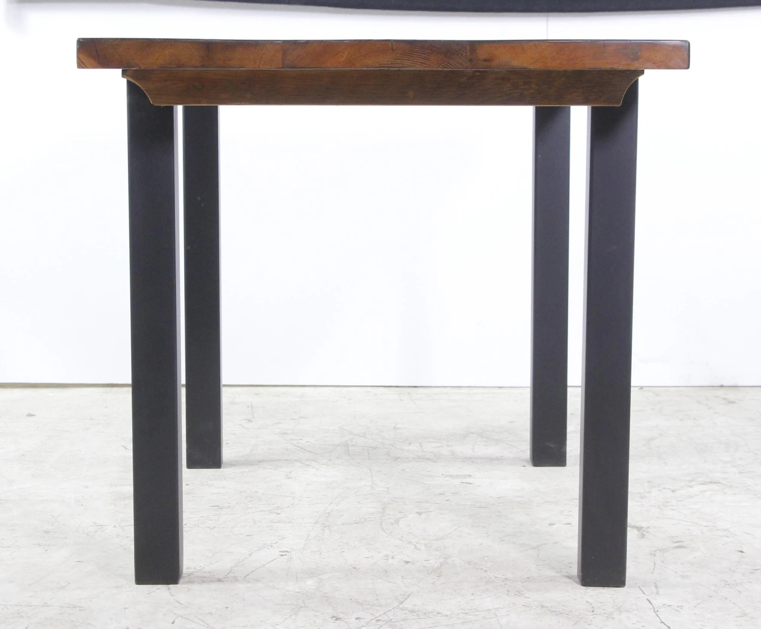 Handmade 4 Ft. Provincial Pine Steel Tube Leg Dining Table 7 Handmade 4 Ft. Provincial Pine Steel Tube Leg Dining Table - Image 6