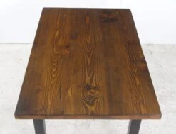 Handmade 4 Ft. Provincial Pine Steel Tube Leg Dining Table 20 Handmade 4 Ft. Provincial Pine Steel Tube Leg Dining Table -OGT Sale Store q277892 07