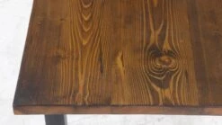 Handmade 4 Ft. Provincial Pine Steel Tube Leg Dining Table 21 Handmade 4 Ft. Provincial Pine Steel Tube Leg Dining Table -OGT Sale Store q277892 08