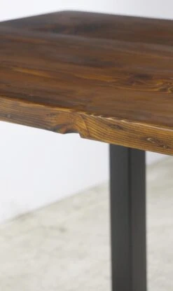 Handmade 4 Ft. Provincial Pine Steel Tube Leg Dining Table 22 Handmade 4 Ft. Provincial Pine Steel Tube Leg Dining Table -OGT Sale Store q277892 09