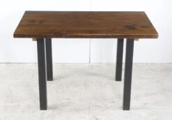 Handmade 4 Ft. Provincial Pine Steel Tube Leg Dining Table 23 Handmade 4 Ft. Provincial Pine Steel Tube Leg Dining Table -OGT Sale Store q277892 10