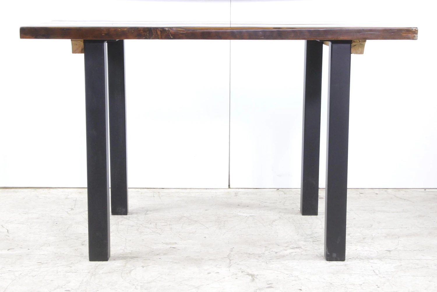 Handmade 4 Ft. Provincial Pine Steel Tube Leg Dining Table 13 Handmade 4 Ft. Provincial Pine Steel Tube Leg Dining Table - Image 12