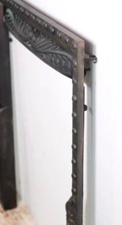 19th Century Studded Black Cast Iron Fireplace Insert 15 19th Century Studded Black Cast Iron Fireplace Insert -OGT Sale Store q277902 06