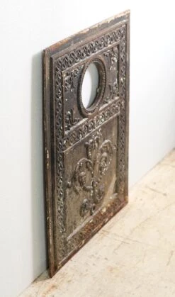 Antique Cast Iron Beaded Swag Circular Cutout Fireplace Insert 11 Antique Cast Iron Beaded Swag Circular Cutout Fireplace Insert -OGT Sale Store q277905 04