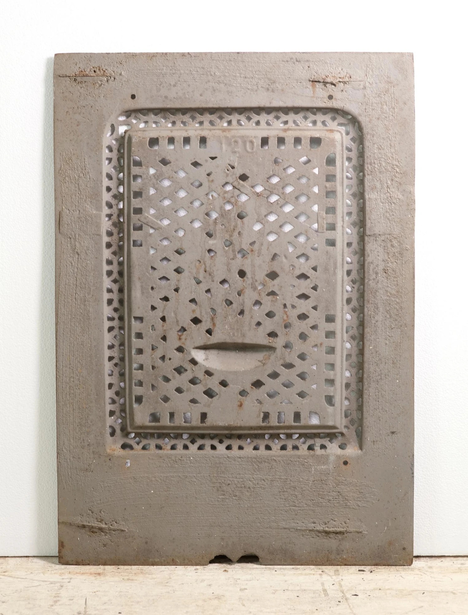 Antique Plant Motif Cast Iron Fireplace Insert 7 Antique Plant Motif Cast Iron Fireplace Insert - Image 5