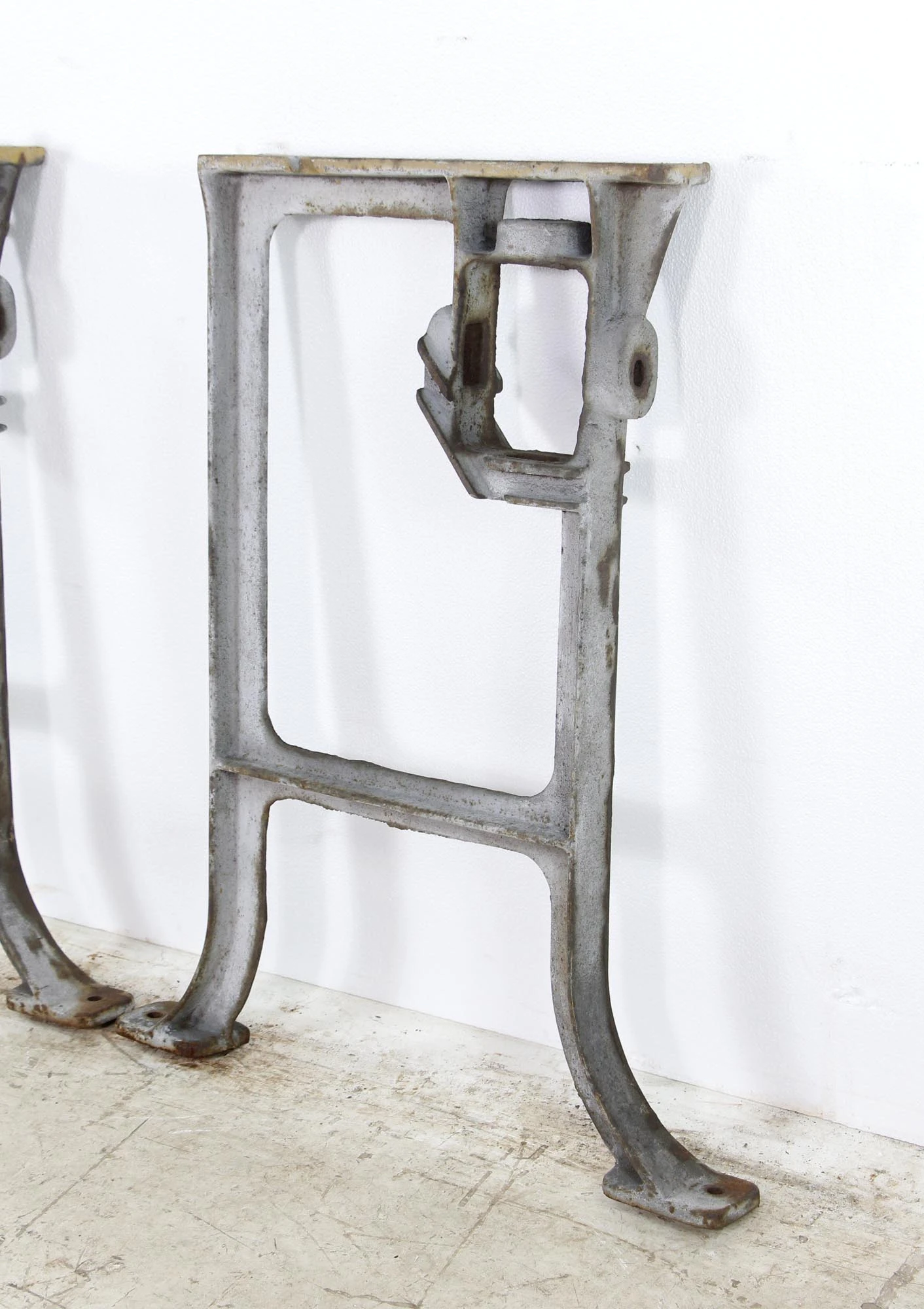 Pair Of Industrial Cast Iron Machine Table Legs 6 Pair Of Industrial Cast Iron Machine Table Legs - Image 4