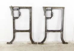 Pair Of Industrial Cast Iron Machine Table Legs 17 Pair Of Industrial Cast Iron Machine Table Legs -OGT Sale Store q277962 08