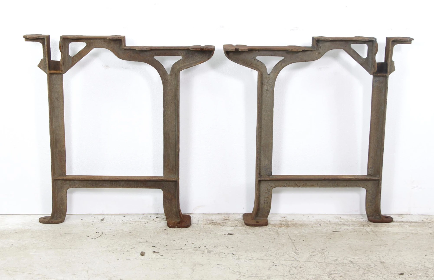 Pair Of Embossed Cast Iron Industrial Machine Legs 8 Pair Of Embossed Cast Iron Industrial Machine Legs - Image 6