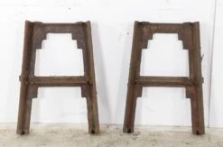 Pair Of Antique Art Deco Cast Iron Table Legs -OGT Sale Store q277975 07