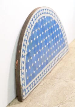 Blue & White Arch Mosaic Steel Frame Table Top 11 Blue & White Arch Mosaic Steel Frame Table Top -OGT Sale Store q278137 04