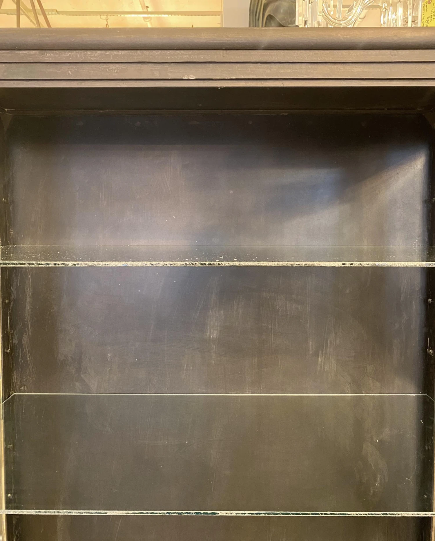 Antique 1920s Beveled Glass Double Door Iron Medical Cabinet 12 Antique 1920s Beveled Glass Double Door Iron Medical Cabinet - Image 10