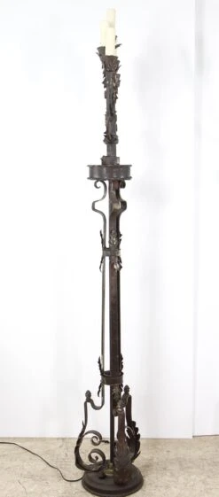 Pair Of Wrought Iron 19th Century Candelabra Floor Lamps 23 Pair Of Wrought Iron 19th Century Candelabra Floor Lamps -OGT Sale Store q278235 09