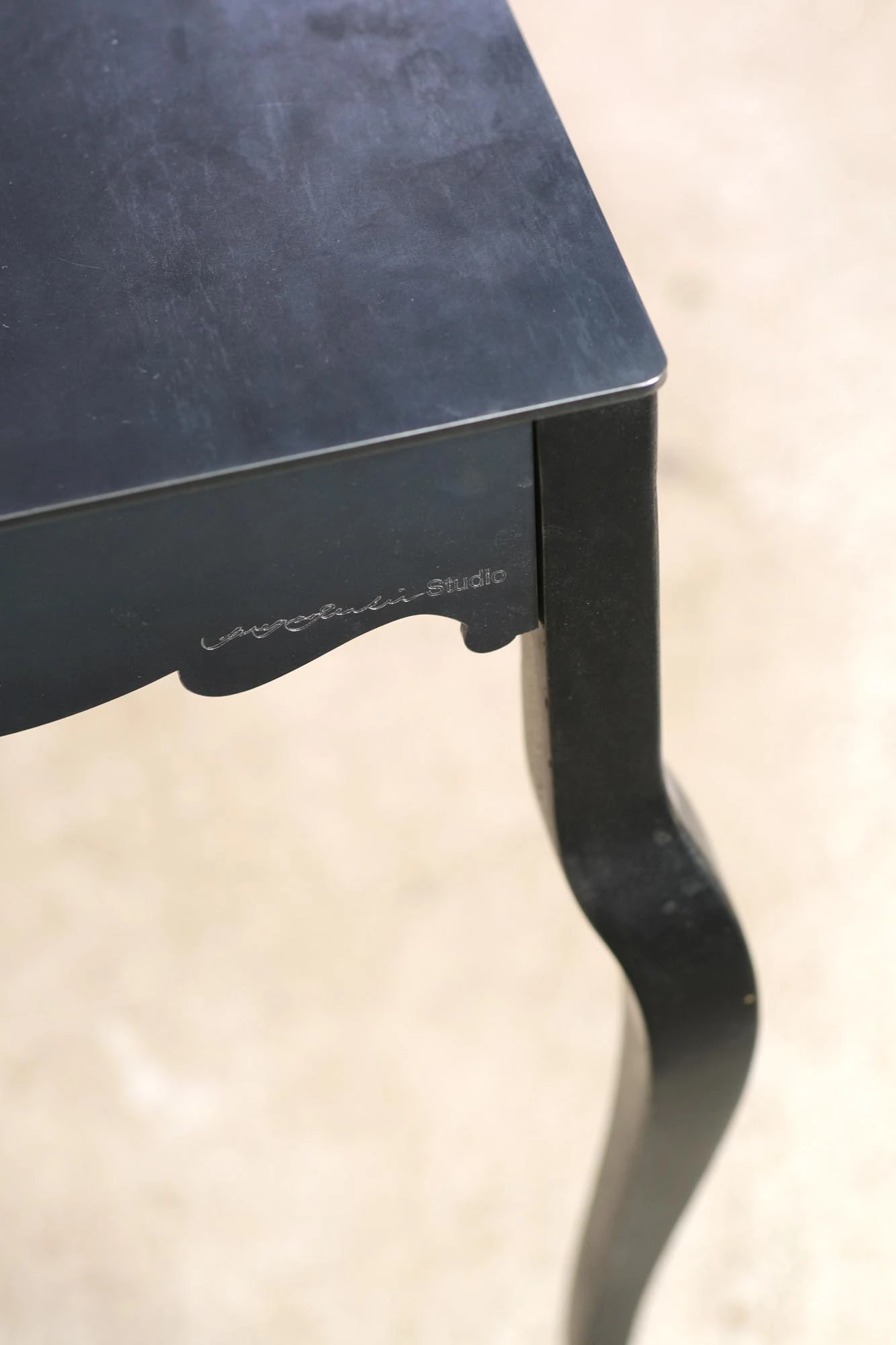 Gregor Jenkin Studio Contemporary Queen Anne Steel 9.5 Ft. Dining Table 8 Gregor Jenkin Studio Contemporary Queen Anne Steel 9.5 Ft. Dining Table - Image 6