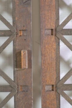 Pair Of Angled Corner Oak Dividers With Screen 21 Pair Of Angled Corner Oak Dividers With Screen -OGT Sale Store q278313 10