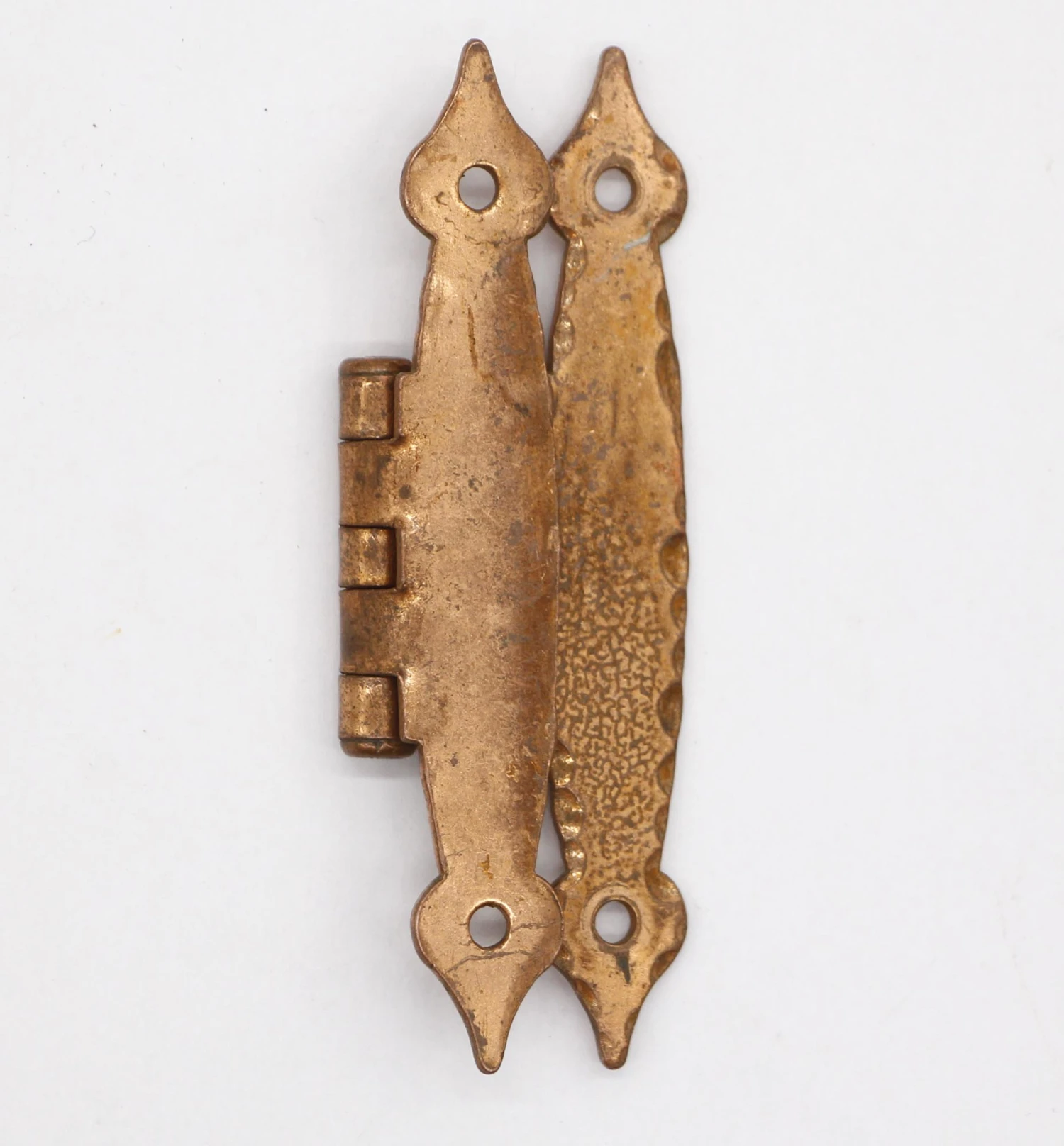 Pair Of Copper Over Steel Arts & Crafts Cabinet Hinges 6 Pair Of Copper Over Steel Arts & Crafts Cabinet Hinges - Image 4