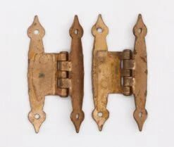 Pair Of Copper Over Steel Arts & Crafts Cabinet Hinges 11 Pair Of Copper Over Steel Arts & Crafts Cabinet Hinges -OGT Sale Store q278372 05