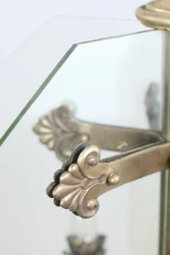 Antique Silvered Bronze Bank Pendant Light With Glass Panes -OGT Sale Store q278400 05