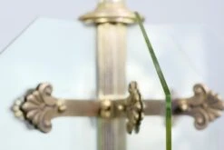 Antique Silvered Bronze Bank Pendant Light With Glass Panes -OGT Sale Store q278400 07