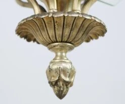 Antique Silvered Bronze Bank Pendant Light With Glass Panes -OGT Sale Store q278400 08