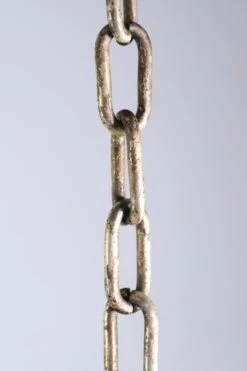 Antique Silvered Bronze Bank Pendant Light With Glass Panes -OGT Sale Store q278400 09