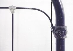 Vintage Blue & Silver Painted Steel Full Bed Frame 17 Vintage Blue & Silver Painted Steel Full Bed Frame -OGT Sale Store q278420 05