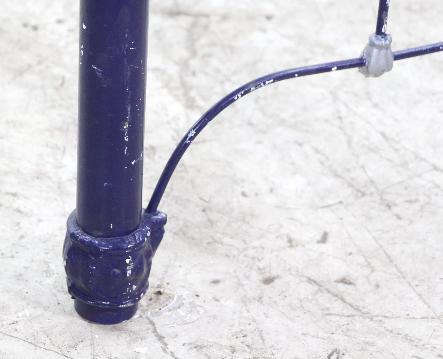 Vintage Blue & Silver Painted Steel Full Bed Frame 12 Vintage Blue & Silver Painted Steel Full Bed Frame - Image 10