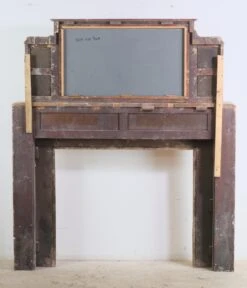 Reclaimed Cherry Fireplace Mantel With 5 Pane Mirror 25 Reclaimed Cherry Fireplace Mantel With 5 Pane Mirror -OGT Sale Store q278479 11