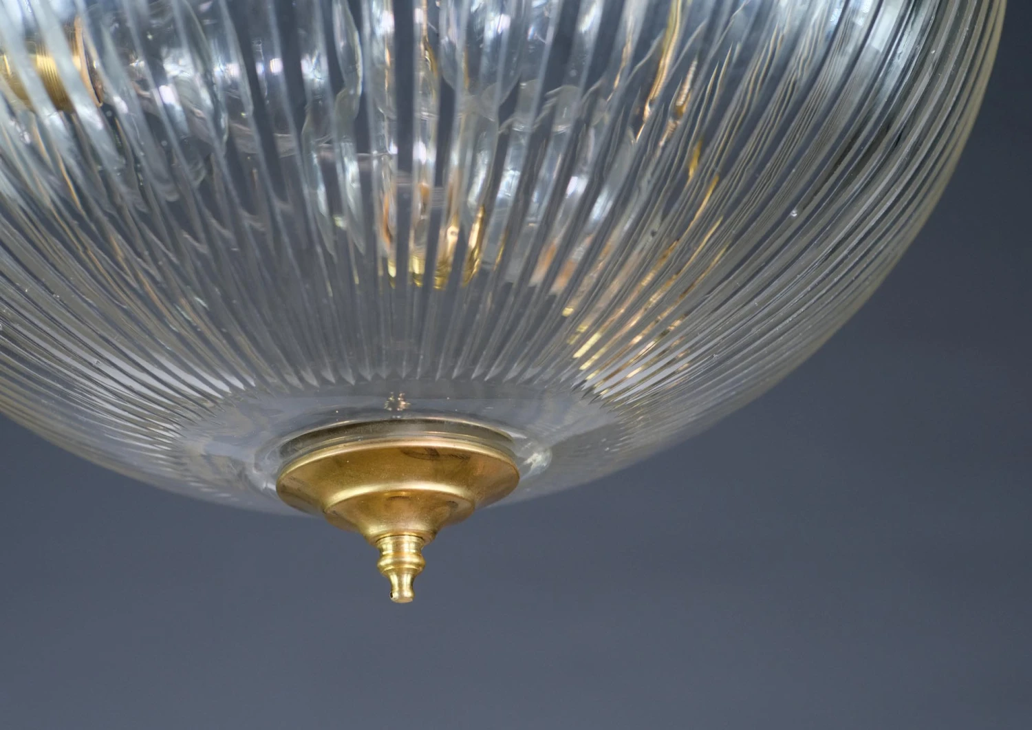 Modern Luxury Fluted Glass Dish Pendant Light 11 Modern Luxury Fluted Glass Dish Pendant Light - Image 9