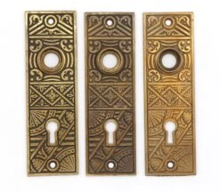 Solid Bronze 5.25 In. Aesthetic Keyhole Door Back Plate -OGT Sale Store q278533 05