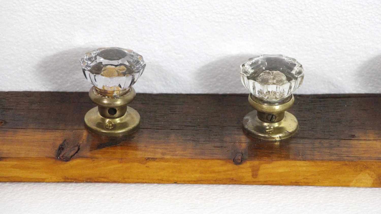 Handmade Fluted Glass Doorknob Hook Rack Board 8 Handmade Fluted Glass Doorknob Hook Rack Board - Image 6