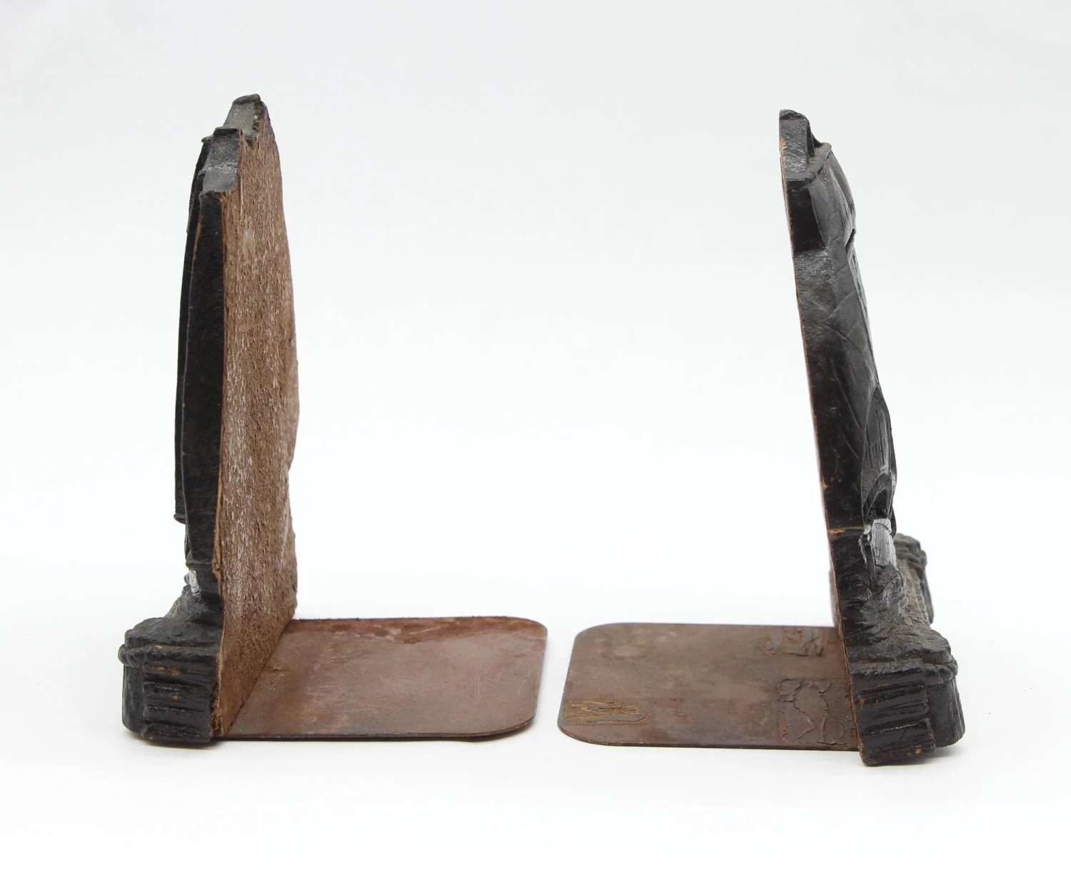 Pair Of Black Wooden Nautical Ship Bookends 8 Pair Of Black Wooden Nautical Ship Bookends - Image 6