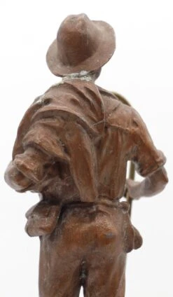 Handmade Copper Washed Man & Dog Statue With Wooden Base 25 Handmade Copper Washed Man & Dog Statue With Wooden Base -OGT Sale Store q278585 10