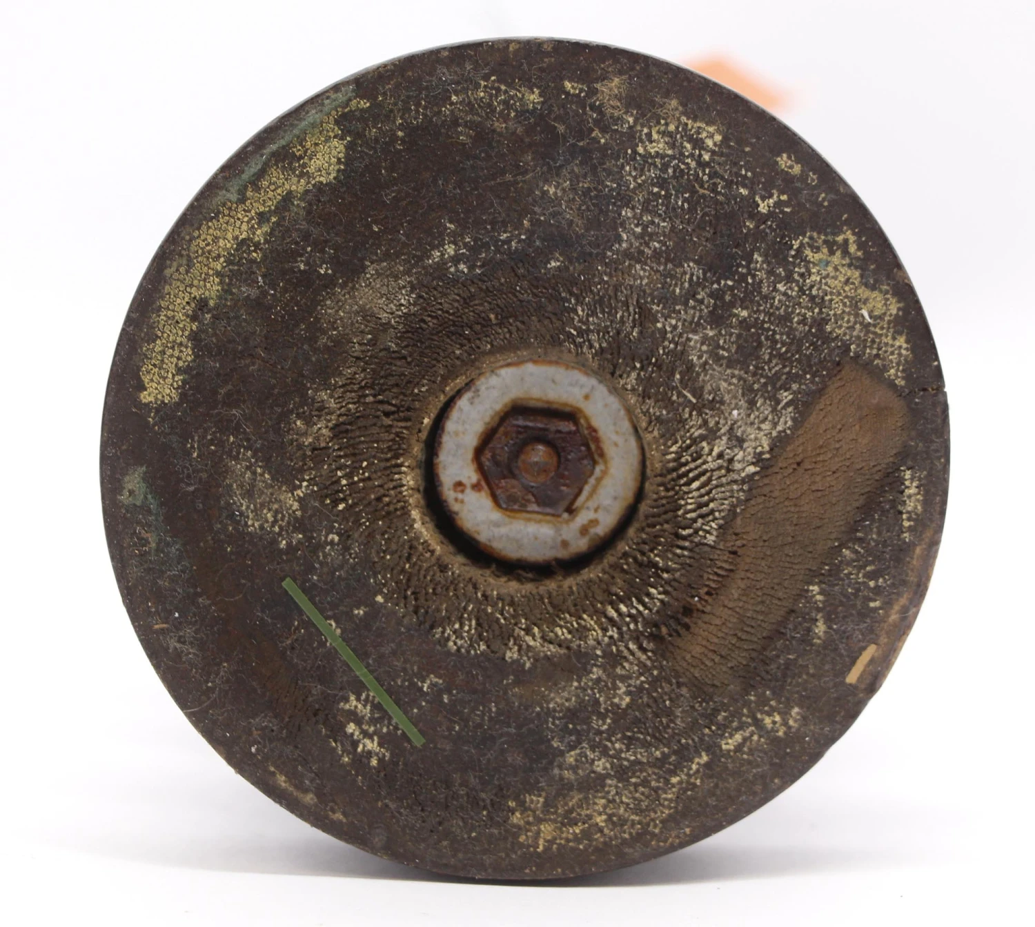 Handmade Copper Washed Man & Dog Statue With Wooden Base 16 Handmade Copper Washed Man & Dog Statue With Wooden Base - Image 14