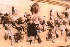 Vintage Carved Pine Floral Rococo Mantel With Over Mantel Molding 22 Vintage Carved Pine Floral Rococo Mantel With Over Mantel Molding -OGT Sale Store q278655 06
