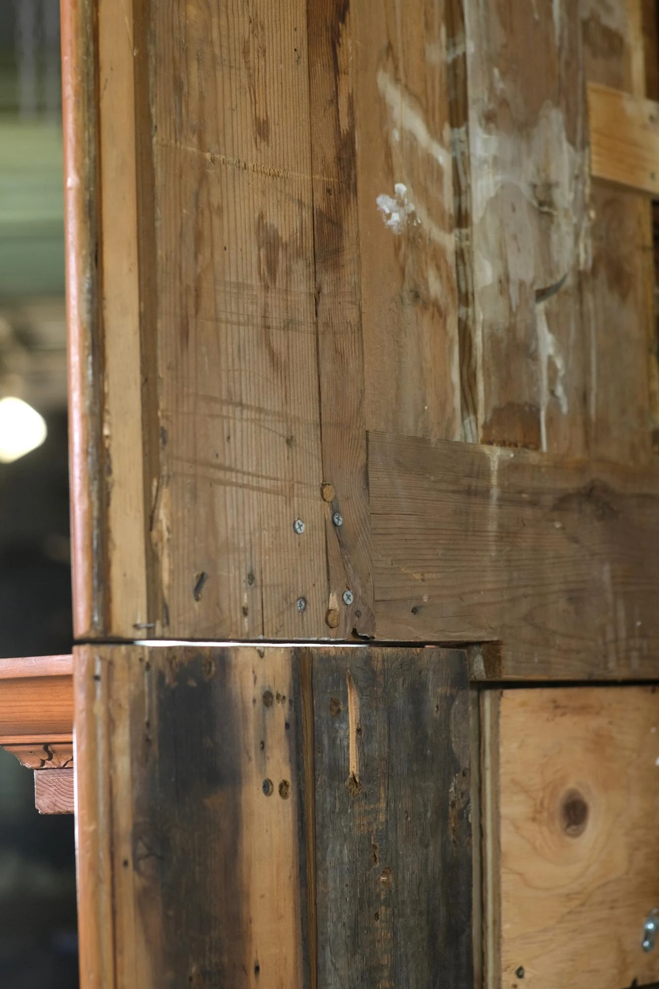 Vintage Carved Pine Floral Rococo Mantel With Over Mantel Molding 17 Vintage Carved Pine Floral Rococo Mantel With Over Mantel Molding - Image 15