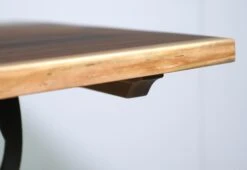 Handcrafted 5.5 Ft. Live Edge Walnut Brooklyn Legs Dining Table -OGT Sale Store q278716 04
