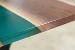 Handcrafted 8 Ft. Live Edge Walnut River Brooklyn Legs Dining Table -OGT Sale Store q278717 05