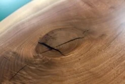 Handcrafted 8 Ft. Live Edge Walnut River Brooklyn Legs Dining Table -OGT Sale Store q278717 09