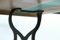 Handcrafted 8 Ft. Live Edge Walnut River Brooklyn Legs Dining Table -OGT Sale Store q278717 10