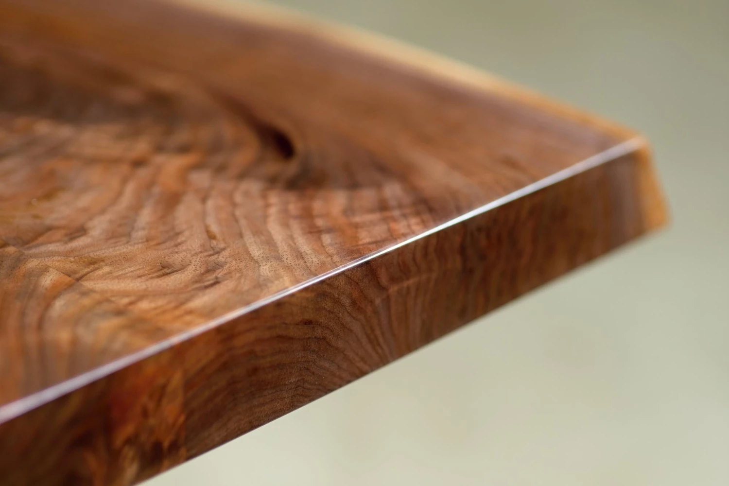 Handcrafted 11 Ft. Live Edge Butterfly Walnut & River Dining Table 6 Handcrafted 11 Ft. Live Edge Butterfly Walnut & River Dining Table - Image 4