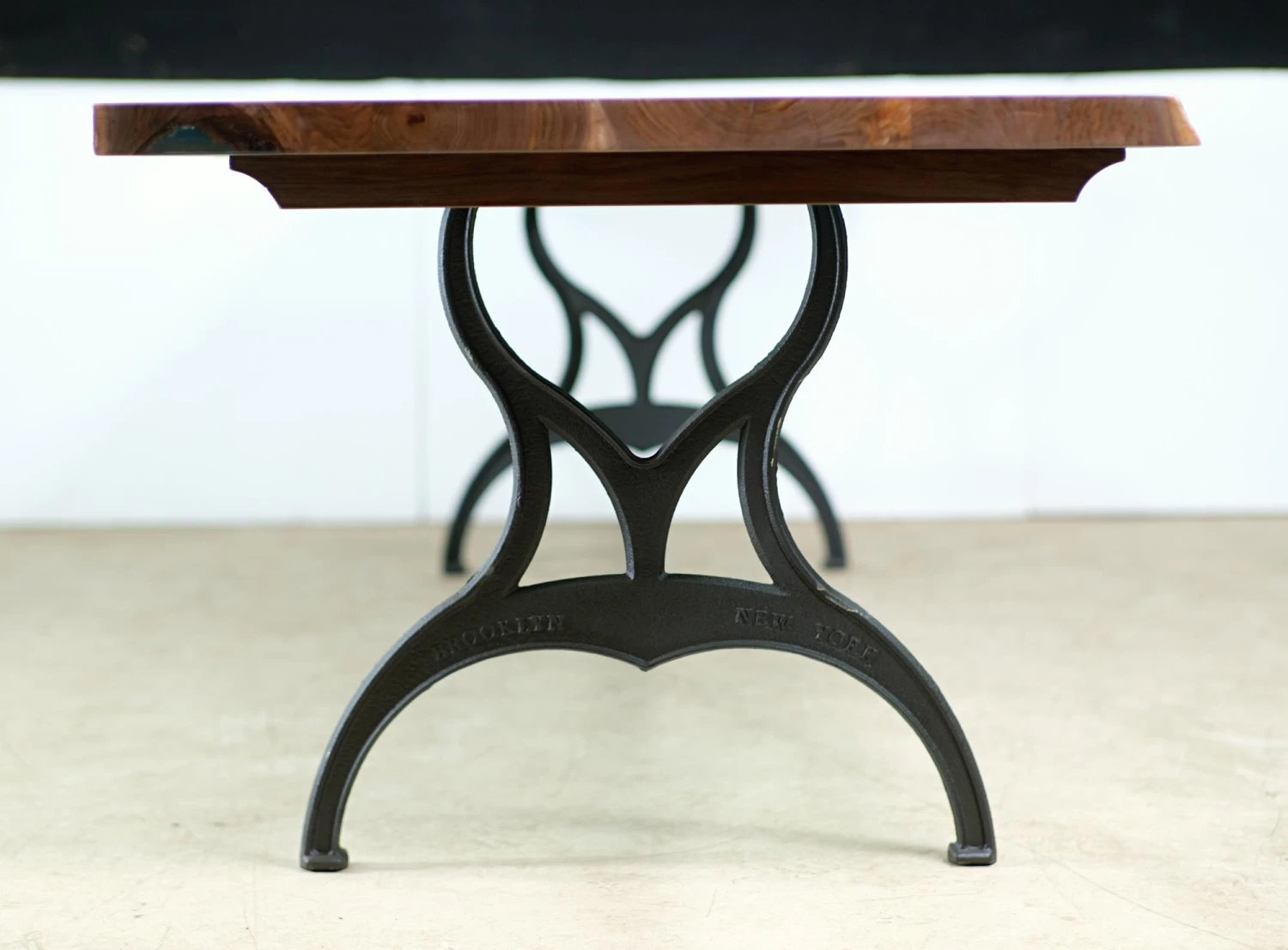 Handcrafted 11 Ft. Live Edge Butterfly Walnut & River Dining Table 10 Handcrafted 11 Ft. Live Edge Butterfly Walnut & River Dining Table - Image 8