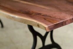 Handcrafted 8 Ft. Live Edge Walnut Brooklyn Legs Dining Table 17 Handcrafted 8 Ft. Live Edge Walnut Brooklyn Legs Dining Table -OGT Sale Store q278722 05