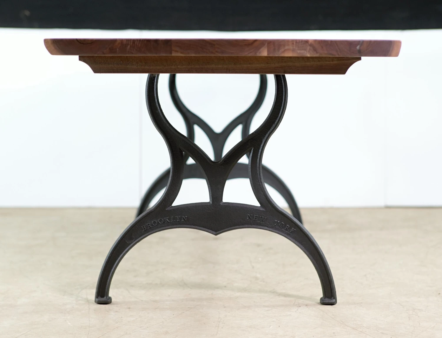 Handcrafted 8 Ft. Live Edge Walnut Brooklyn Legs Dining Table 9 Handcrafted 8 Ft. Live Edge Walnut Brooklyn Legs Dining Table - Image 7