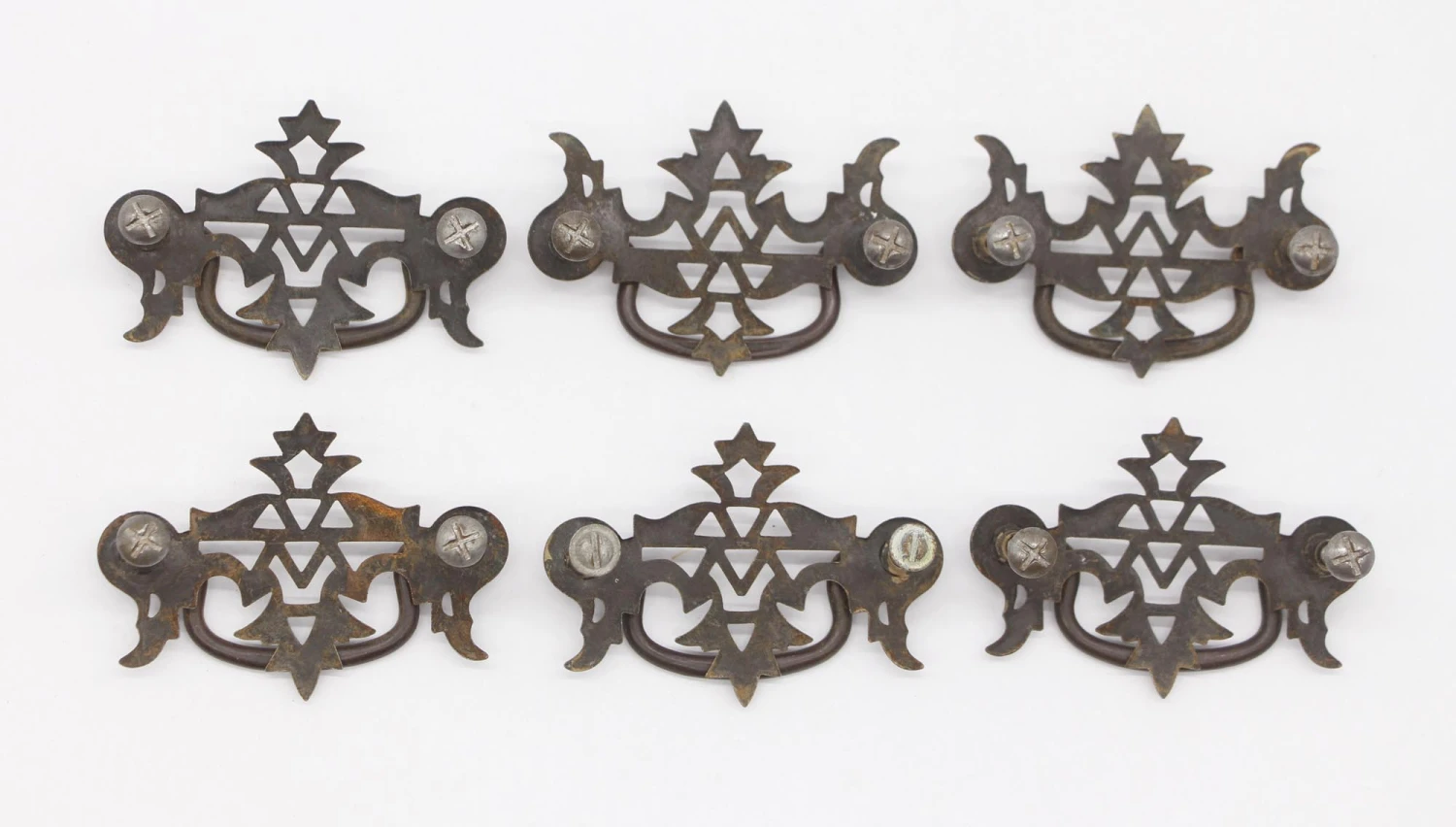 Vintage Traditional 3.25 In. Steel Cut Out Bail Drawer Pulls 8 Vintage Traditional 3.25 In. Steel Cut Out Bail Drawer Pulls - Image 6