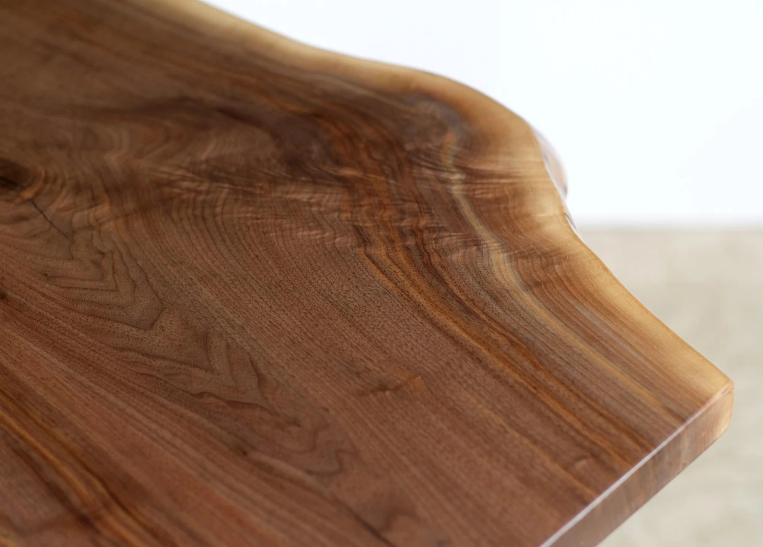 Handcrafted 4 Ft. Live Edge Walnut New York Legs Table 7 Handcrafted 4 Ft. Live Edge Walnut New York Legs Table - Image 5