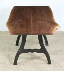 Handcrafted 4 Ft. Live Edge Walnut New York Legs Table 20 Handcrafted 4 Ft. Live Edge Walnut New York Legs Table -OGT Sale Store q278835 06