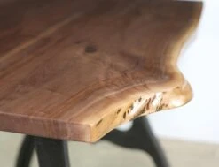 Handcrafted 4 Ft. Live Edge Walnut New York Legs Table 22 Handcrafted 4 Ft. Live Edge Walnut New York Legs Table -OGT Sale Store q278835 08