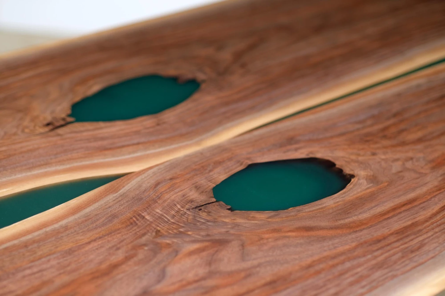 Handcrafted 11 Ft. Live Edge Walnut Dining Table With Steel Wishbone Legs 7 Handcrafted 11 Ft. Live Edge Walnut Dining Table With Steel Wishbone Legs - Image 5