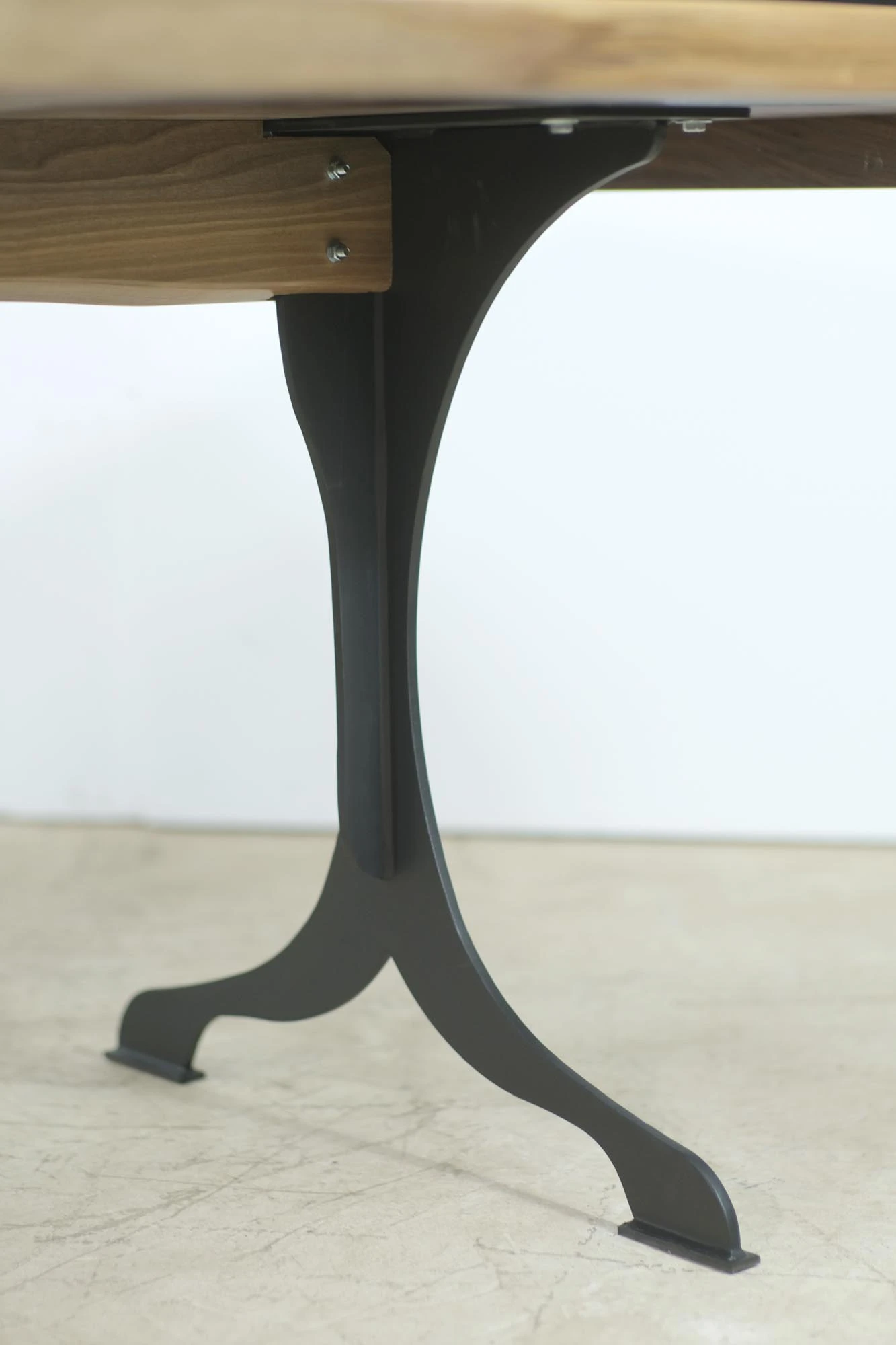 Handcrafted 11 Ft. Live Edge Walnut Dining Table With Steel Wishbone Legs 10 Handcrafted 11 Ft. Live Edge Walnut Dining Table With Steel Wishbone Legs - Image 8